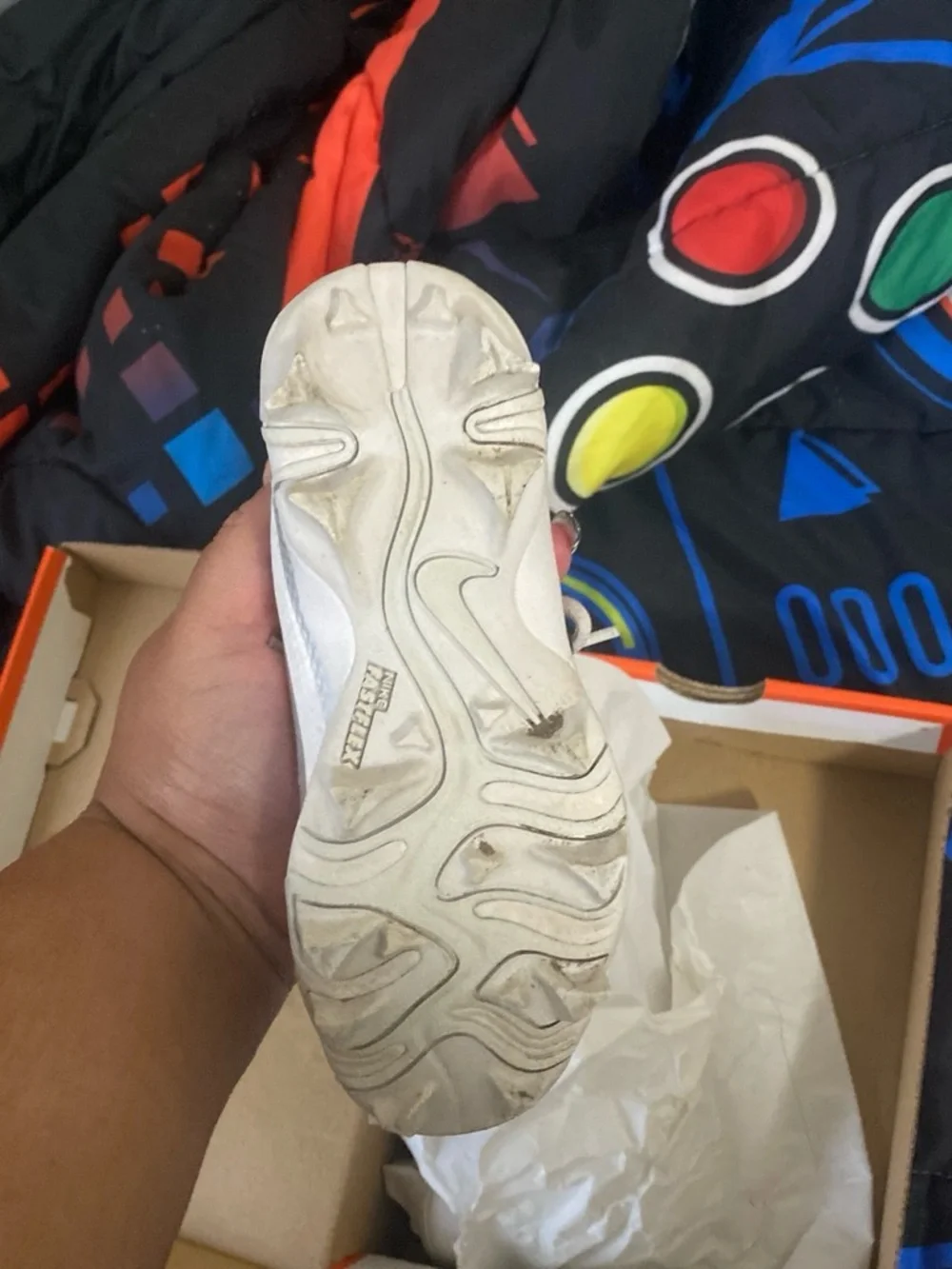 Nike Vapor Edge Shark 2 BG in White and Silver